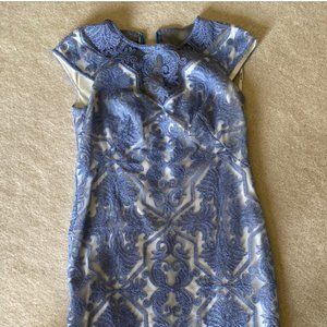 Tadashi Shoji fitted textured mini dress